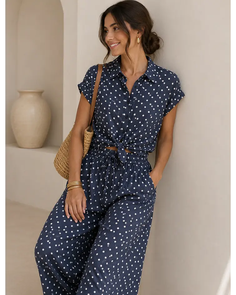 CAMISA BOLAS AZUL