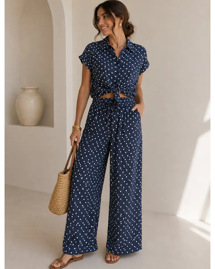 CAMISA BOLAS AZUL