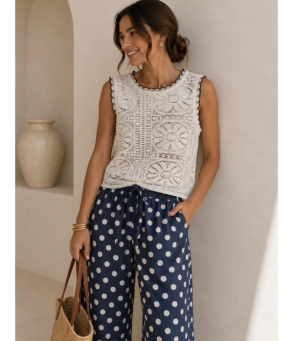 BLUSA RENDA CRU