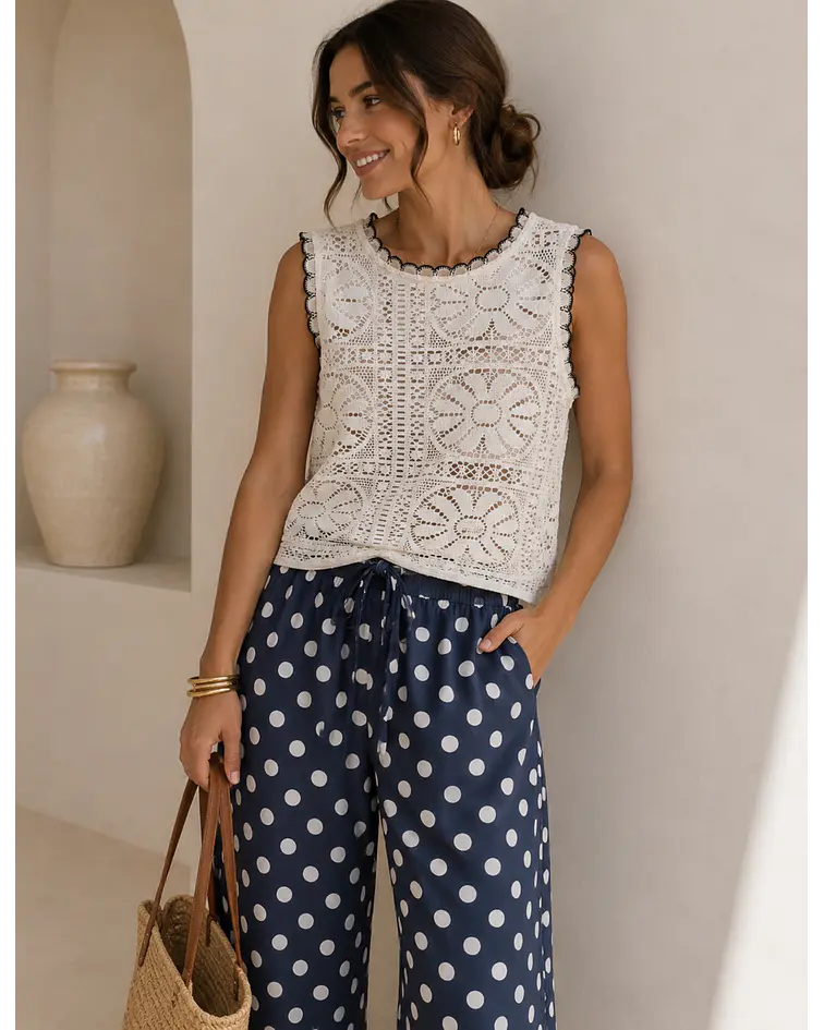 BLUSA RENDA CRU
