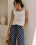 BLUSA RENDA CRU