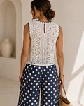 BLUSA RENDA CRU