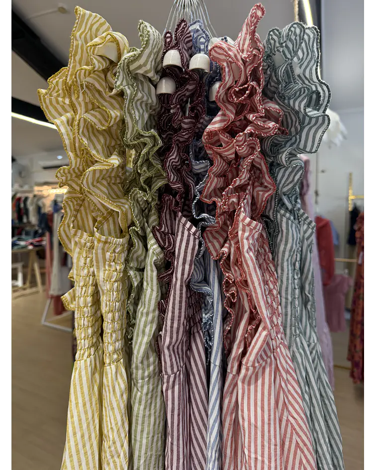 VESTIDO RISCAS FOLHO 