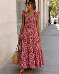 VESTIDO ESTAMPADO FAVO DE MEL
