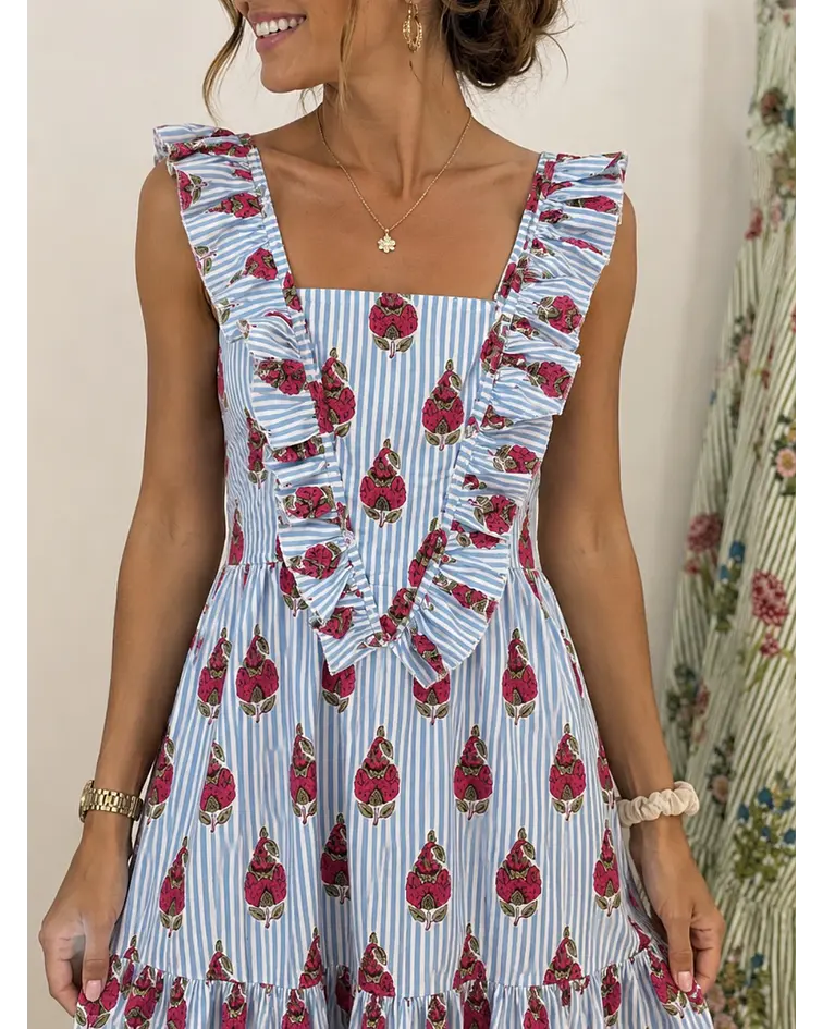 VESTIDO ESTAMPADO FOLHO