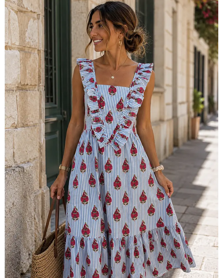 VESTIDO ESTAMPADO FOLHO