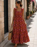 VESTIDO ESTAMPADO FLORES