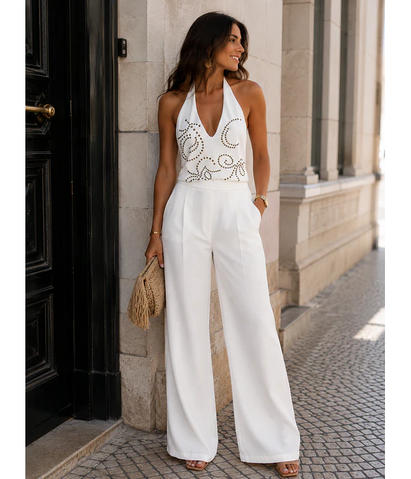 TOP LYCRA COM TACHAS