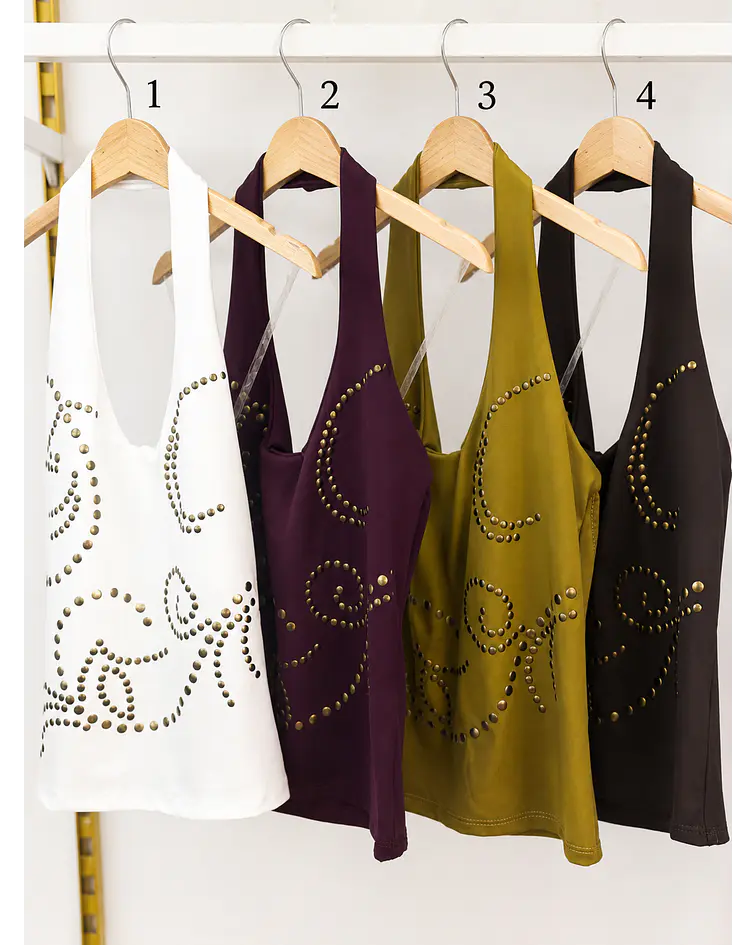 TOP LYCRA COM TACHAS