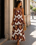 VESTIDO FOLHOS MIDI