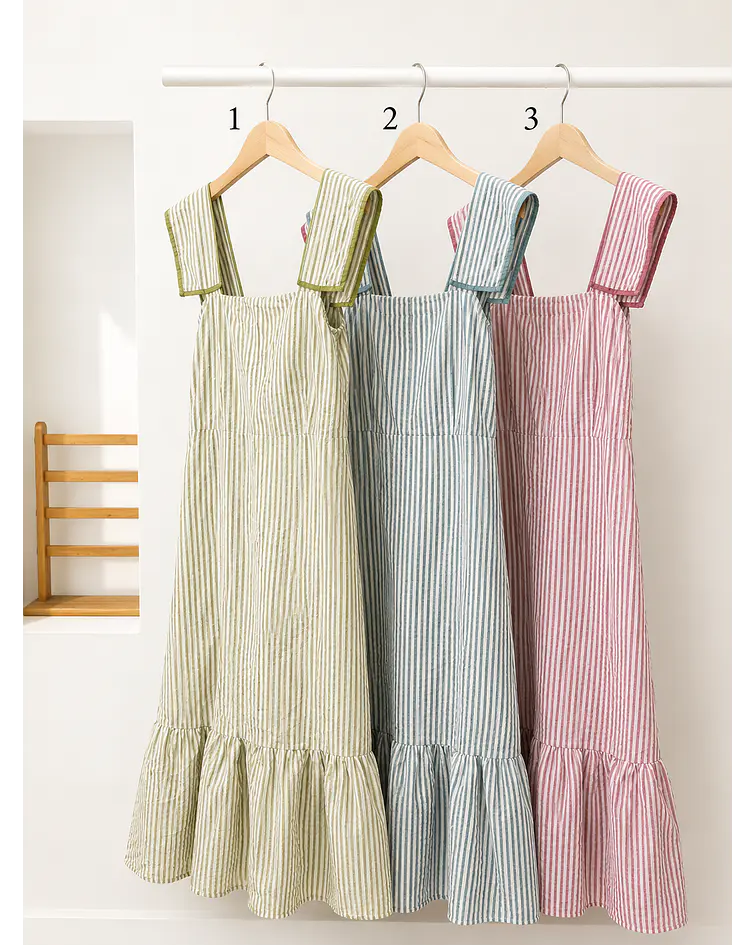 VESTIDO RISCAS FOLHO