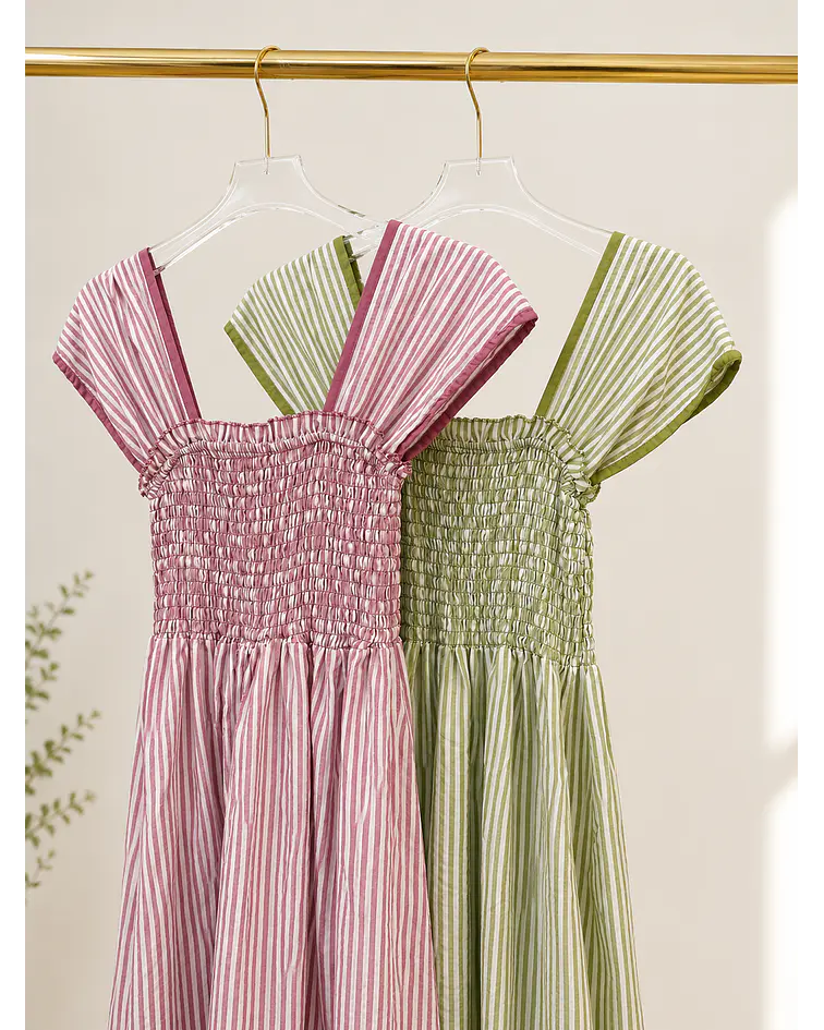VESTIDO RISCAS FOLHO 