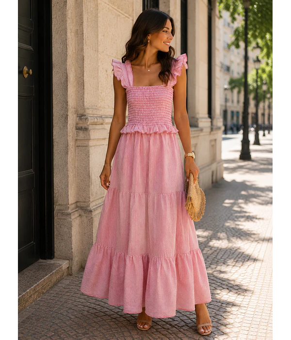 VESTIDO RISCAS FOLHO  