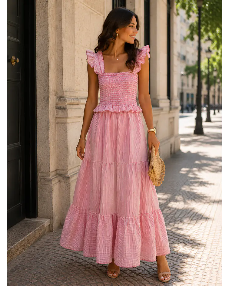 VESTIDO RISCAS FOLHO  