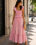 VESTIDO RISCAS FOLHO  
