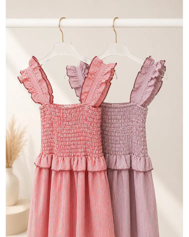 VESTIDO RISCAS FOLHO  