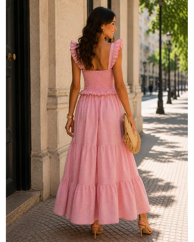 VESTIDO RISCAS FOLHO  
