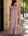 VESTIDO RISCAS FOLHO GOLA