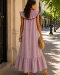 VESTIDO RISCAS FOLHO GOLA