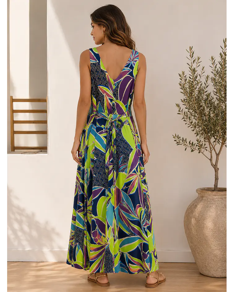 VESTIDO MALHA FRIA ESTAMPADO