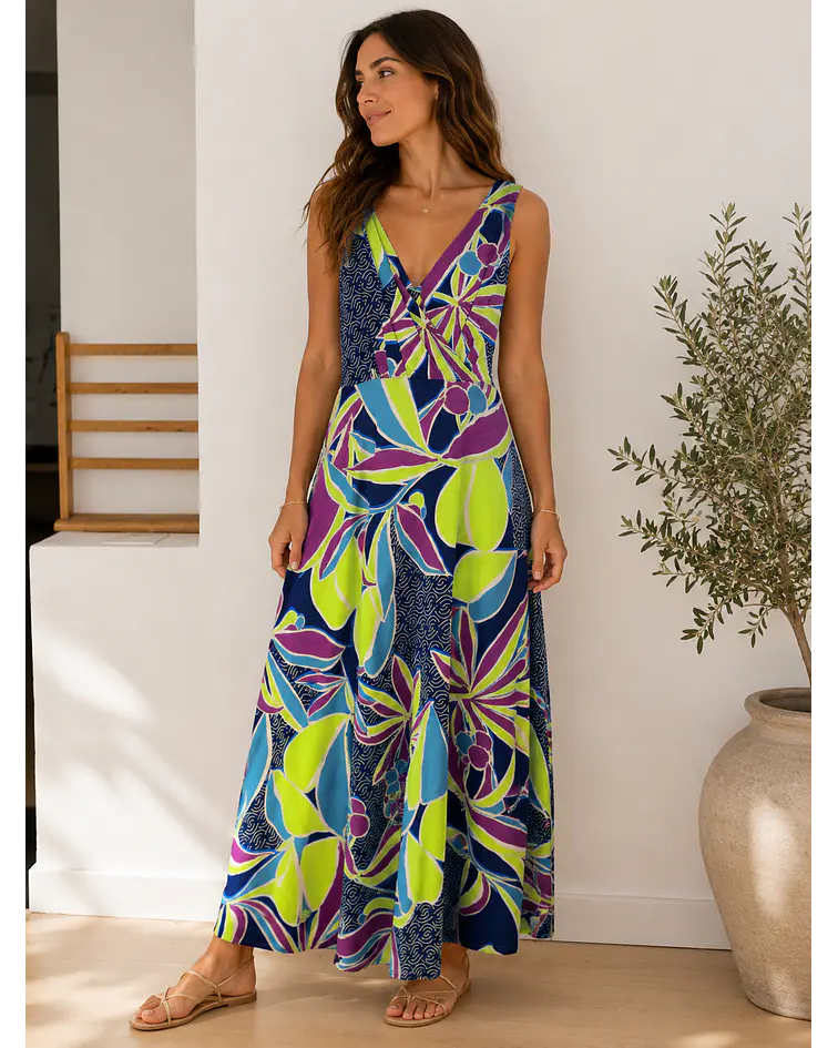 VESTIDO MALHA FRIA ESTAMPADO