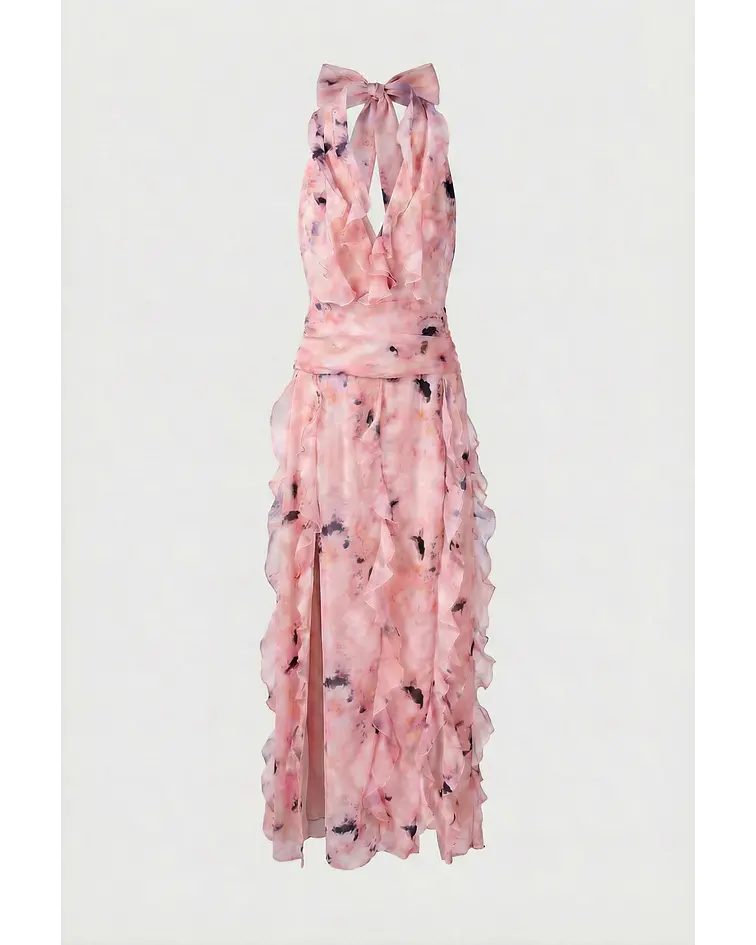 VESTIDO ESTAMPADO ROSA