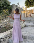 VESTIDO LISO LAVANDA