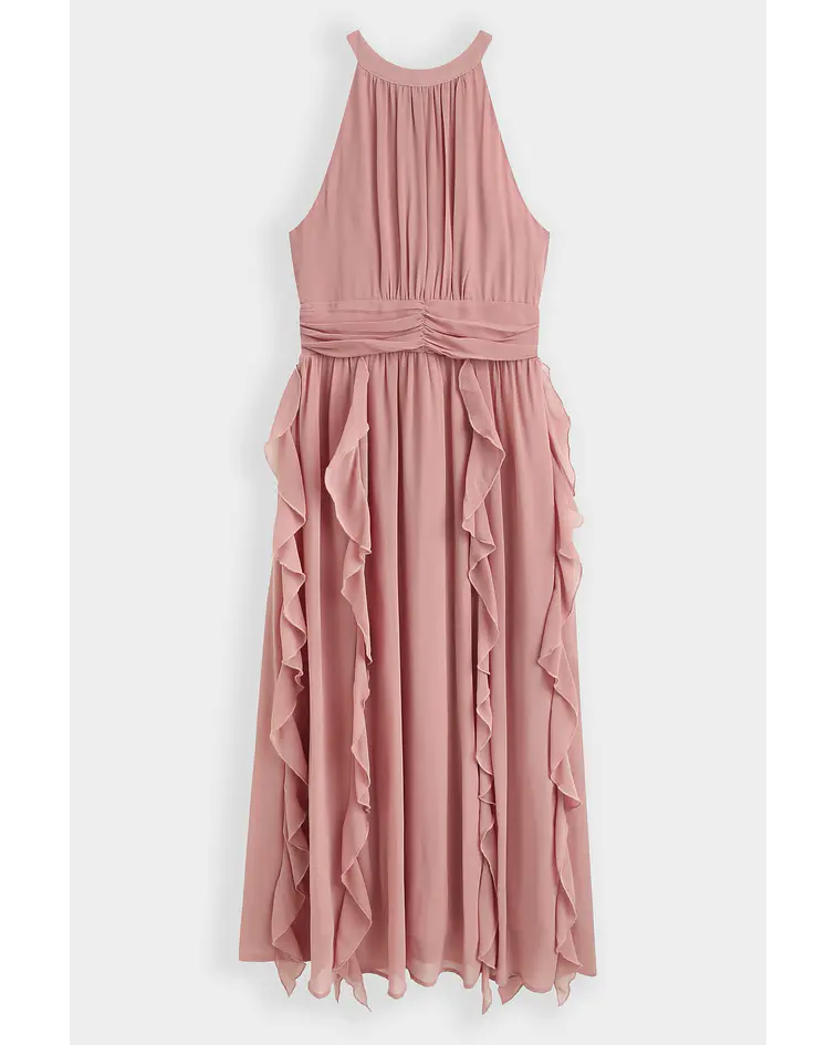 VESTIDO LISO ROSA VELHO