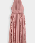 VESTIDO LISO ROSA VELHO