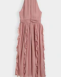 VESTIDO LISO ROSA VELHO