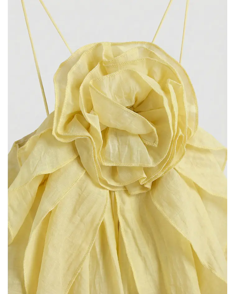 TOP AMARELO FLOR