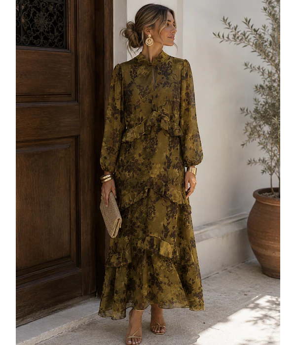VESTIDO VERDE AZEITONA