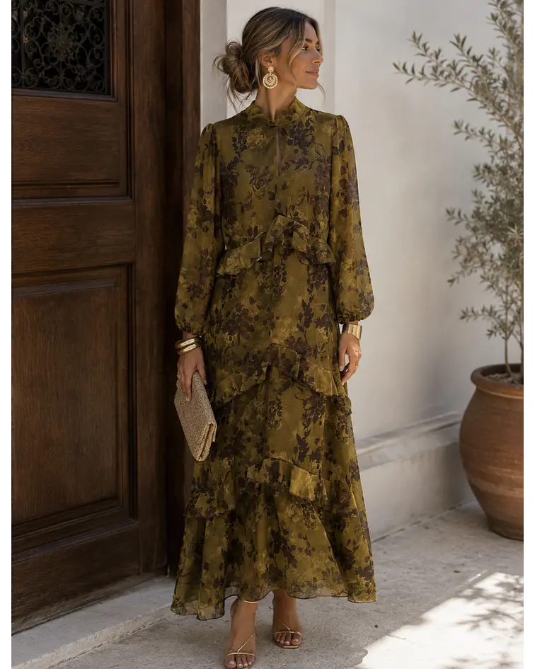VESTIDO VERDE AZEITONA