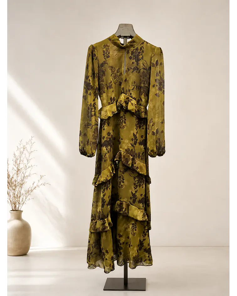 VESTIDO VERDE AZEITONA