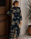 VESTIDO ESTAMPADO AZUL