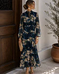 VESTIDO ESTAMPADO AZUL