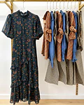 VESTIDO ESTAMPADO FOLHOS