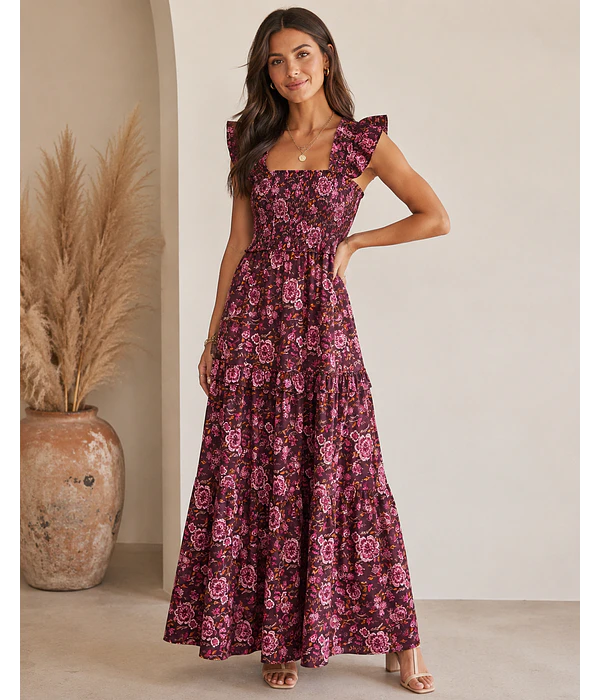 VESTIDO ESTAMPADO ROSA