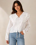 CAMISA BORDADA GOLA BÉBÉ