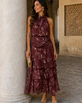 VESTIDO ESTAMPADO LAÇO