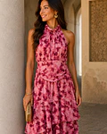 VESTIDO ESTAMPADO LAÇO