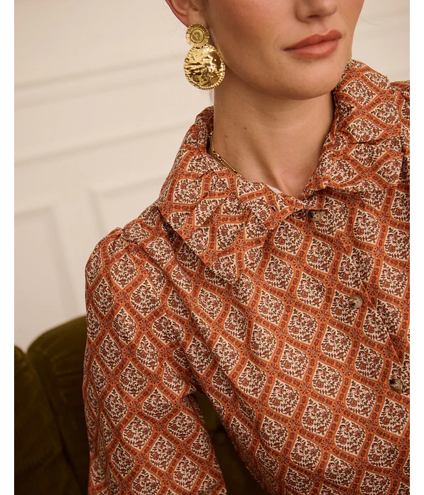 CAMISA ESTAMPADA TIJOLO