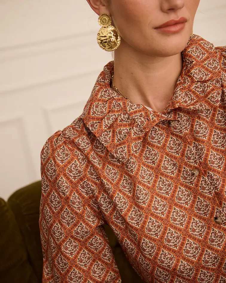 CAMISA ESTAMPADA TIJOLO