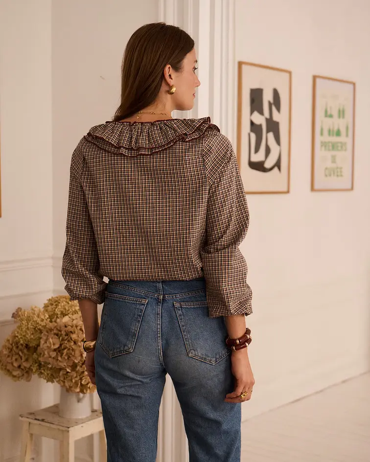 BLUSA PIED DE POULE