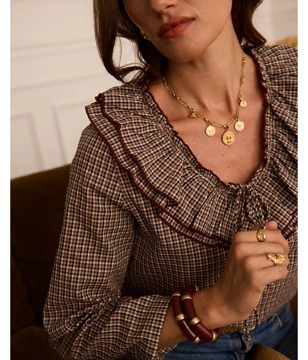 BLUSA PIED DE POULE