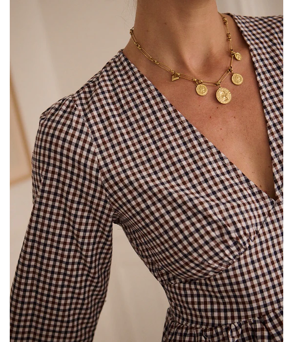VESTIDO PIED DE POULE 