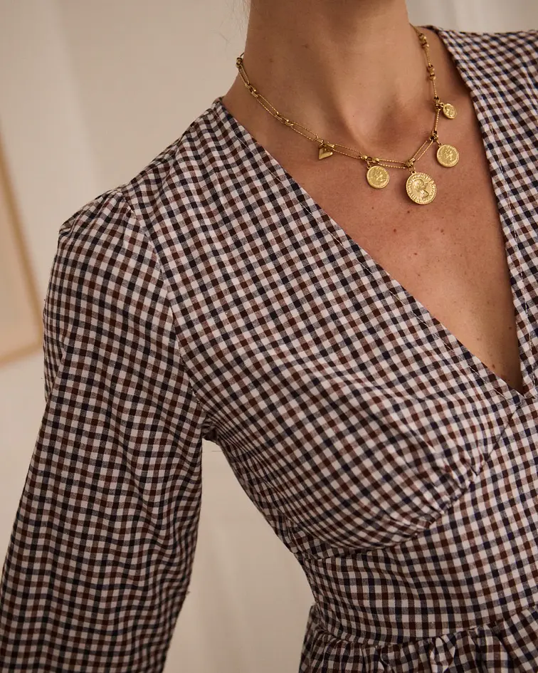 VESTIDO PIED DE POULE 
