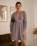 VESTIDO PIED DE POULE 