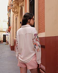 CAMISA FLORES BORDADA