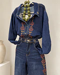 JEANS COM BORDADOS